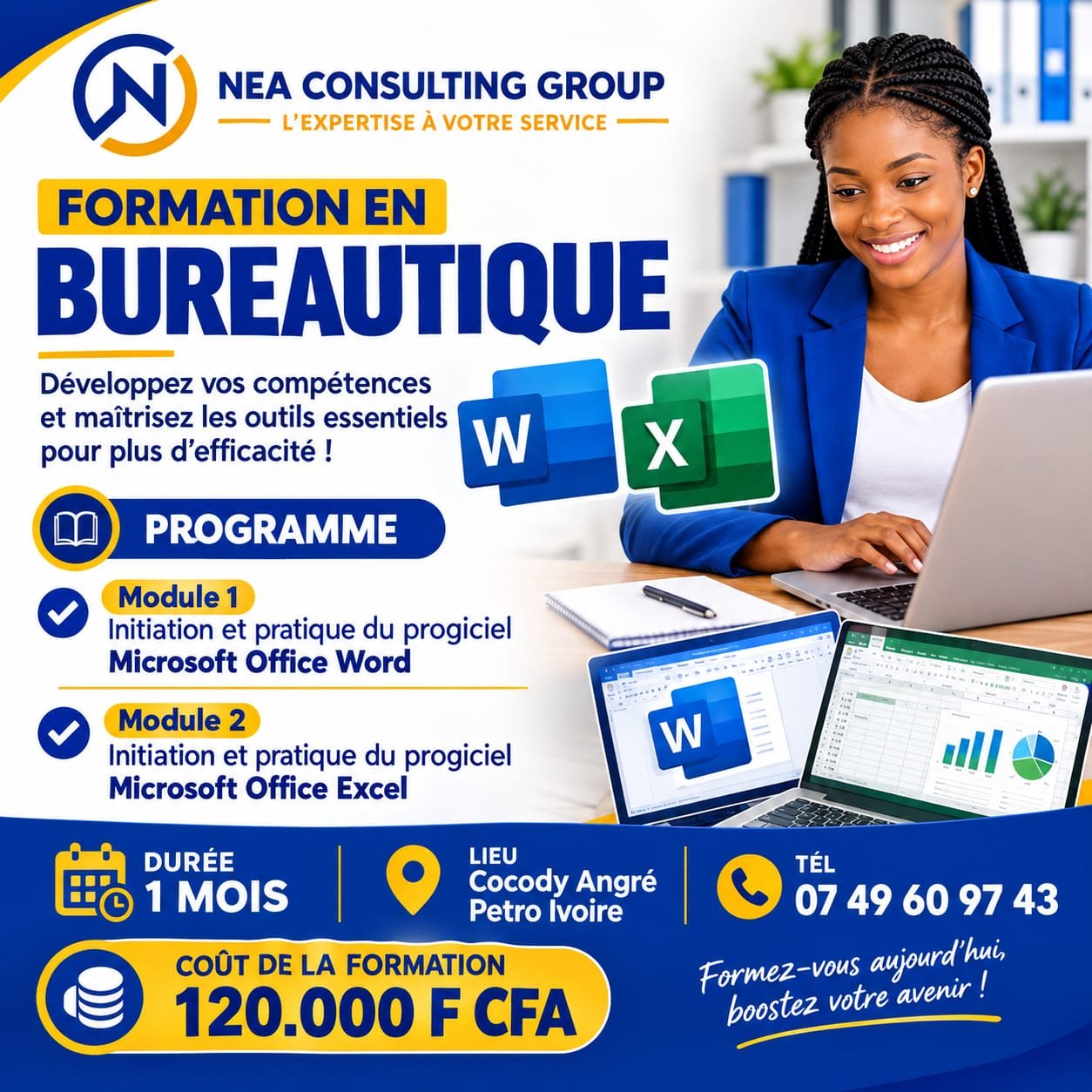 Informatique bureautique (Word, Excel, PowerPoint)